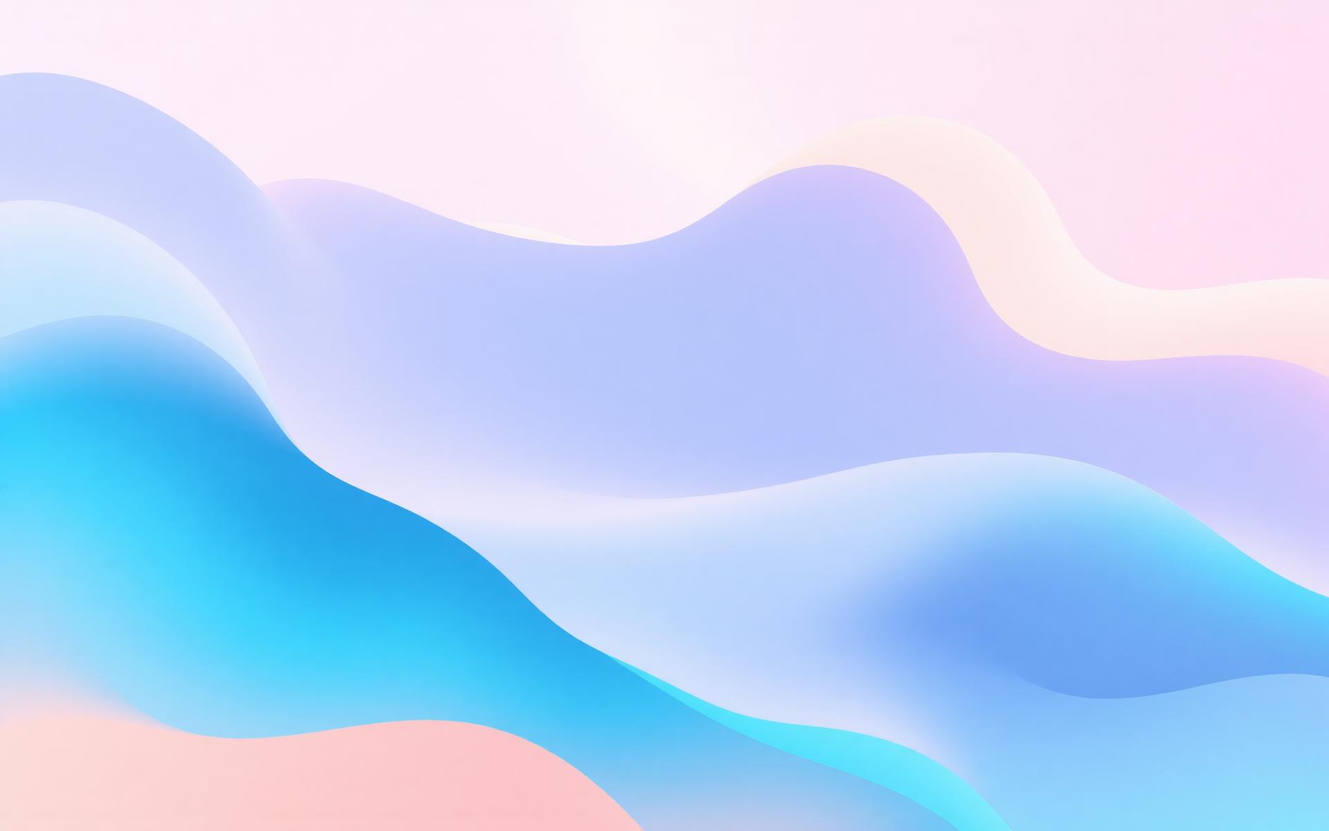 Flowing gradient composition representing interconnected ecosystems.